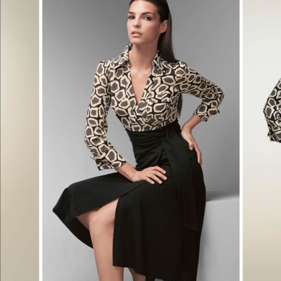 Diane Von Furstenberg Dresses & Skirts - Diane Von Furstenberg Wool-Silk Wrap Dress Brea 4